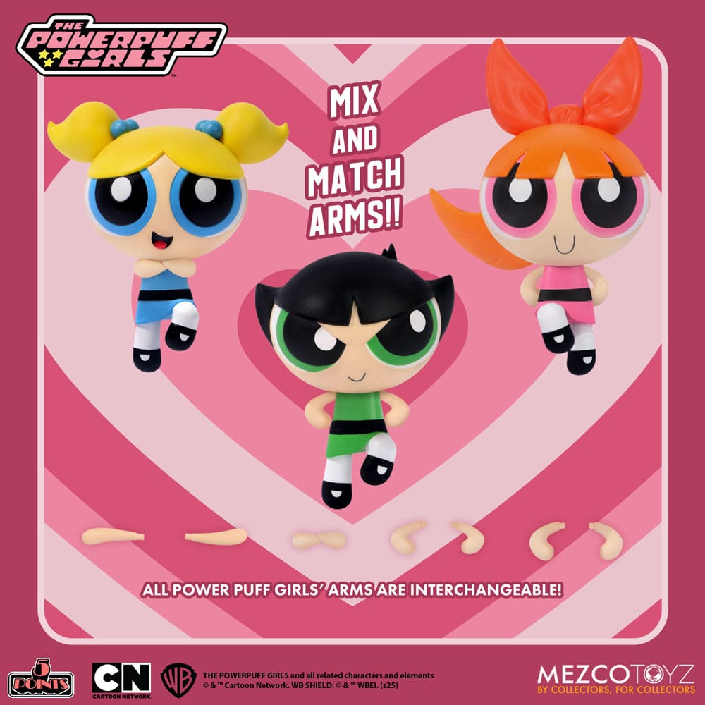 Powerpuff Girls Julsemester 5 Points Action Figurer 10 cm Assortiment (16) Mezco Toys