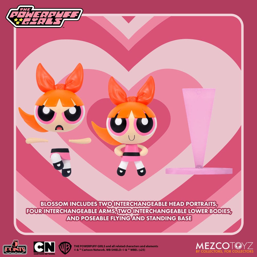 Powerpuff Girls Julsemester 5 Points Action Figurer 10 cm Assortiment (16) Mezco Toys