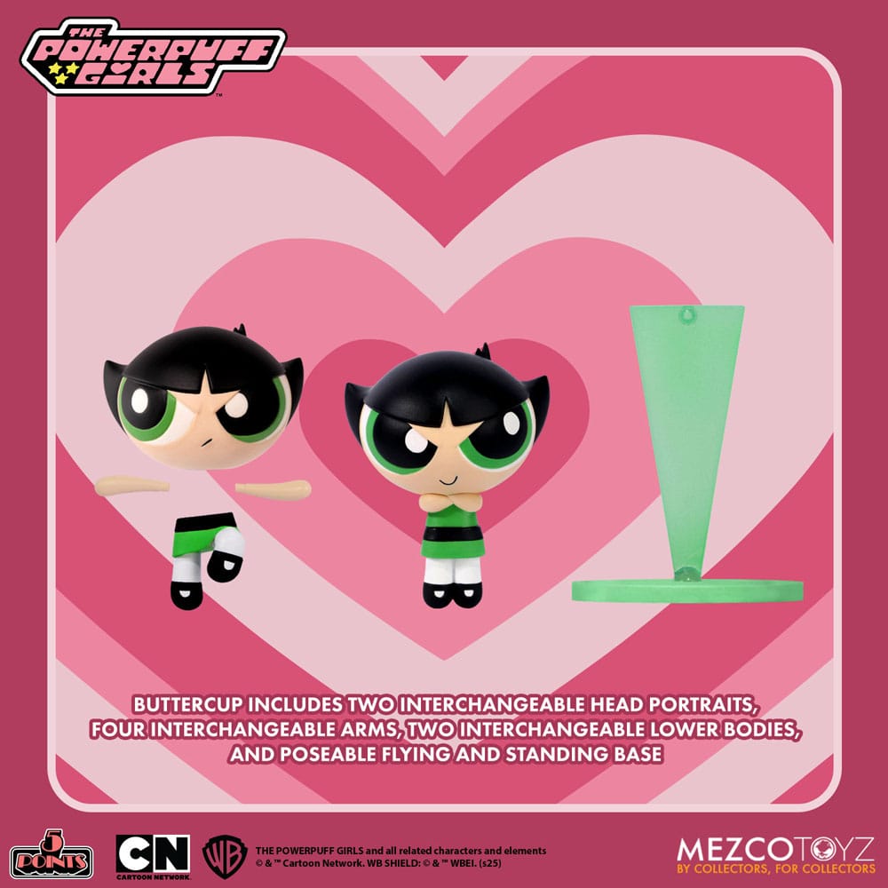 Powerpuff Girls Julsemester 5 Points Action Figurer 10 cm Assortiment (16) Mezco Toys