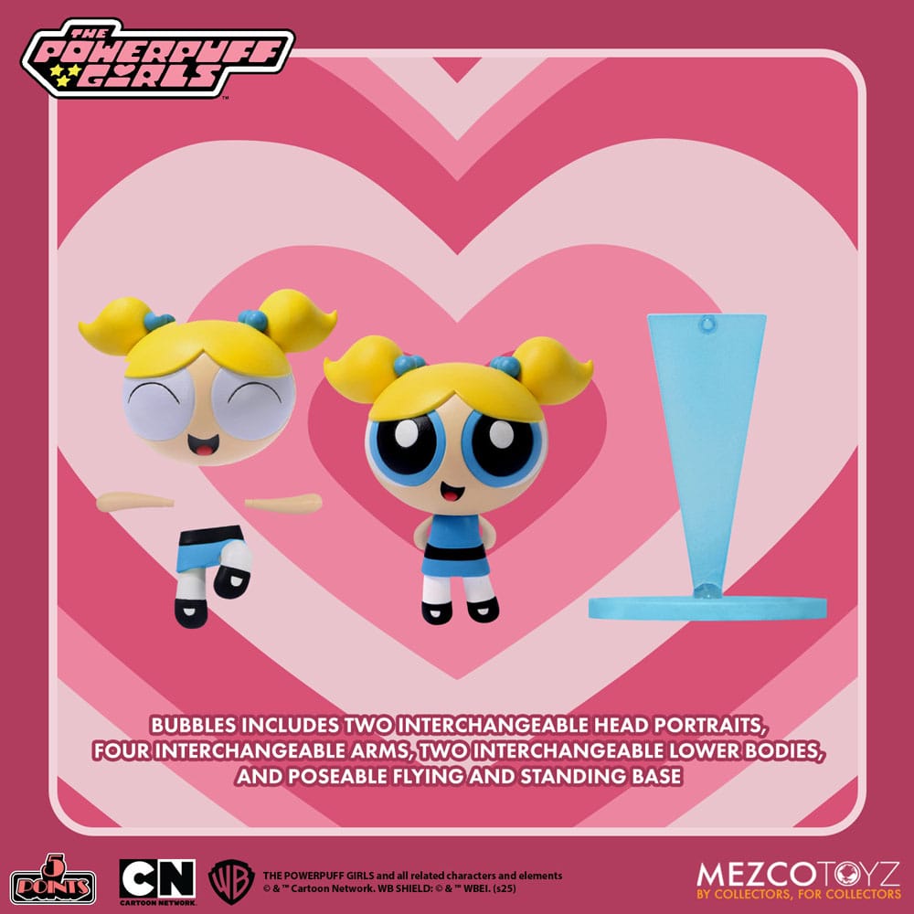 Powerpuff Girls Julsemester 5 Points Action Figurer 10 cm Assortiment (16) Mezco Toys