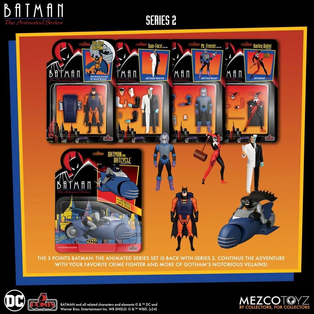Batman: The Animated Series 2 5 Points Action Figurr Deluxe Box Set 9 cm Mezco Toys
