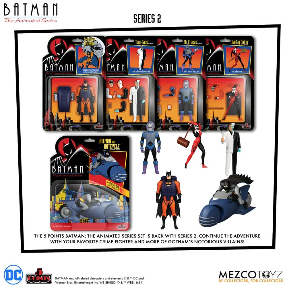 Batman: The Animated Series 2 5 Points Action Figurr Deluxe Box Set 9 cm Mezco Toys