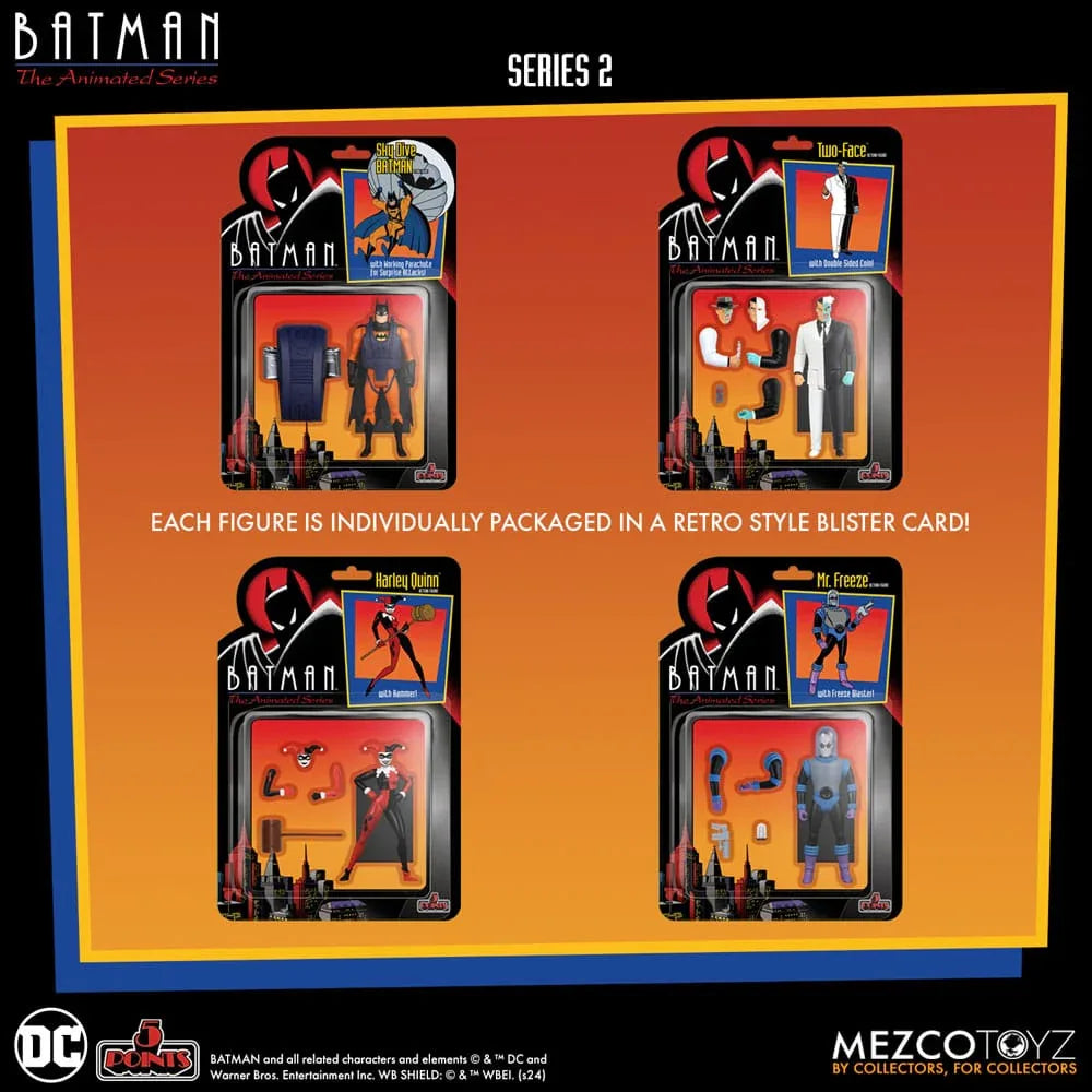 Batman: The Animated Series 2 5 Points Action Figurr Deluxe Box Set 9 cm Mezco Toys