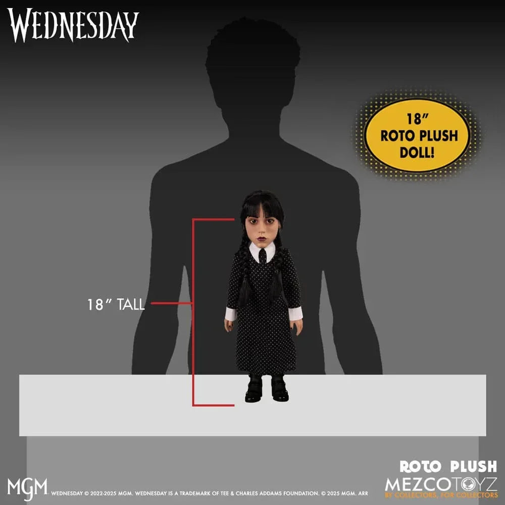 Wednesday MDS Roto Gosedjur 46 cm - En Skrämmande Söthet Mezco Toys