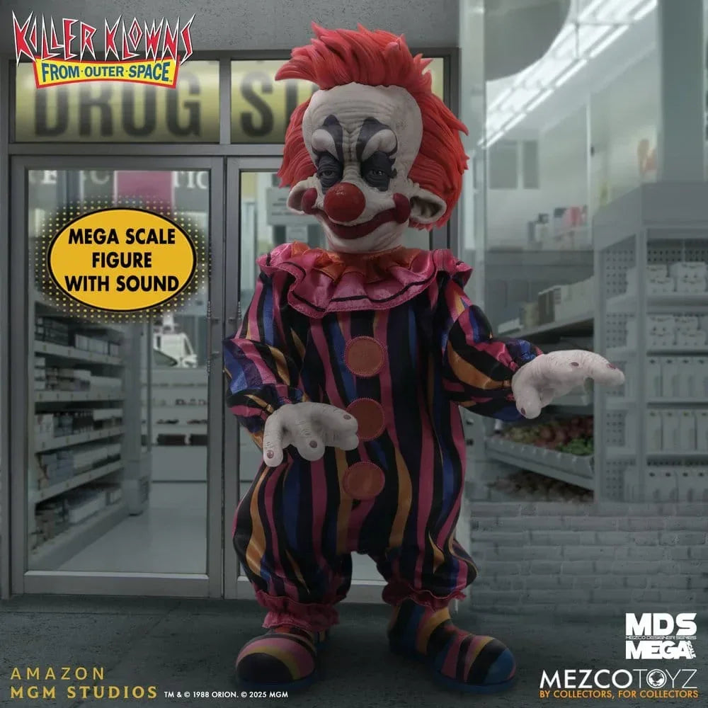 Killer Klowns from Outer Space MDS Mega Scale gosedjur Doll Rudy 38 cm Mezco Toys
