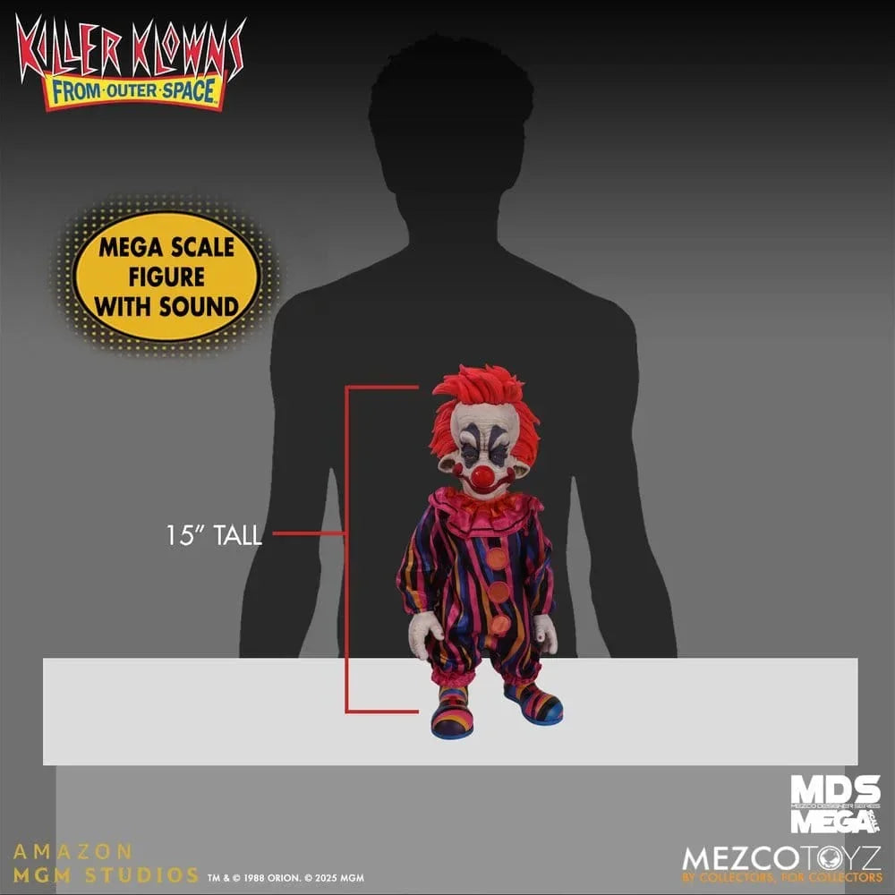 Killer Klowns from Outer Space MDS Mega Scale gosedjur Doll Rudy 38 cm Mezco Toys
