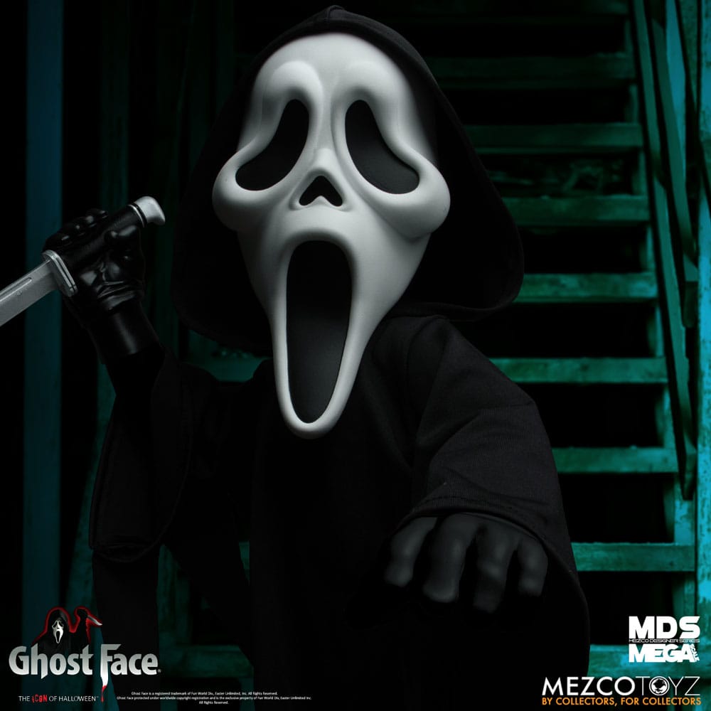 Ghost Face MDS Mega Scale Gosedjur Docka Ghost Face 38 cm