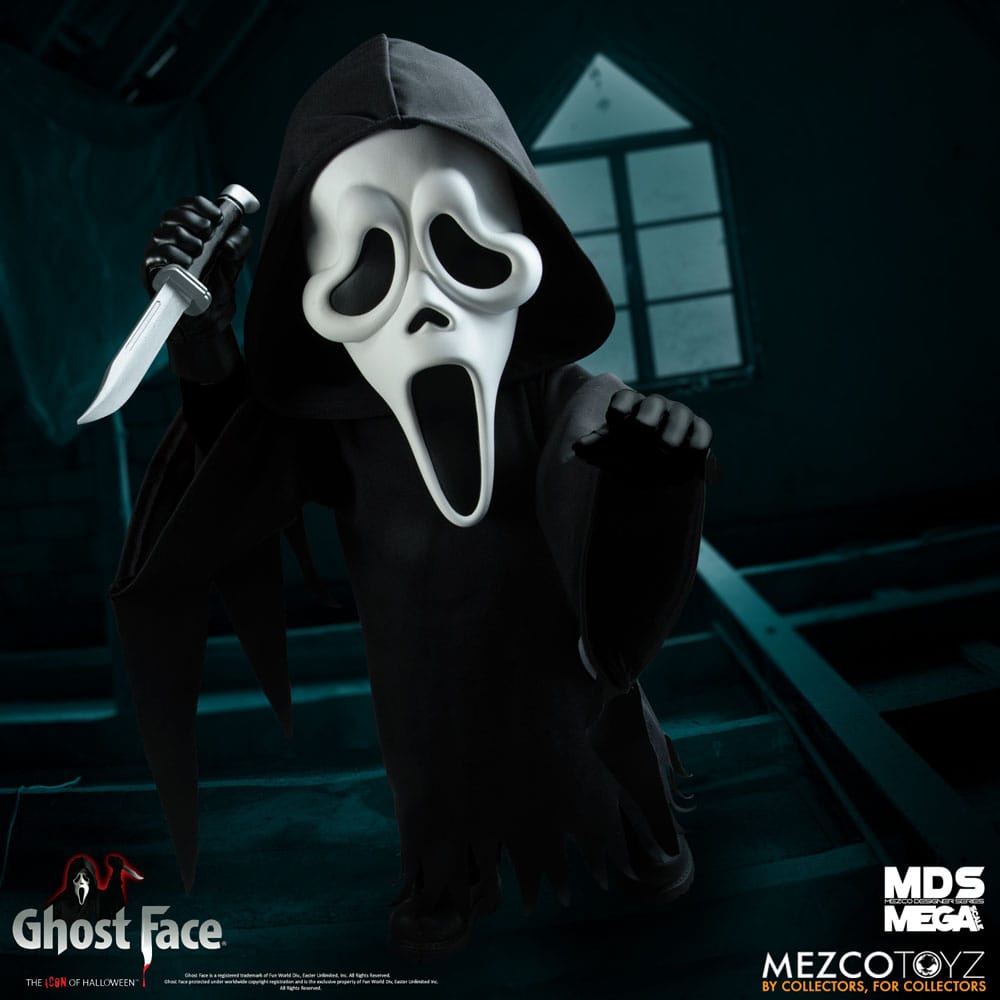 Ghost Face MDS Mega Scale Gosedjur Docka Ghost Face 38 cm