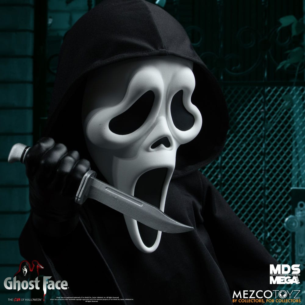 Ghost Face MDS Mega Scale Gosedjur Docka Ghost Face 38 cm