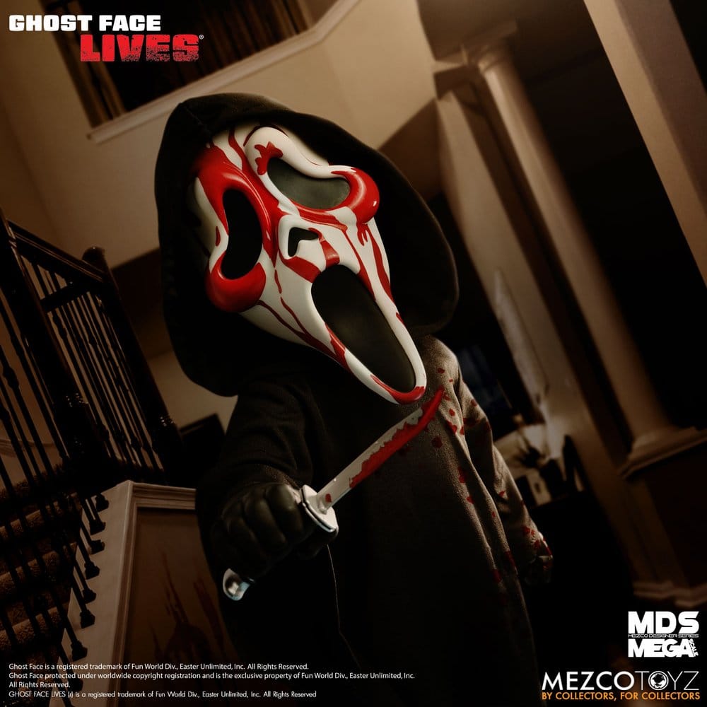 Scream MDS Roto gosedjur Docka Bloody Ghost Face 38 cm
