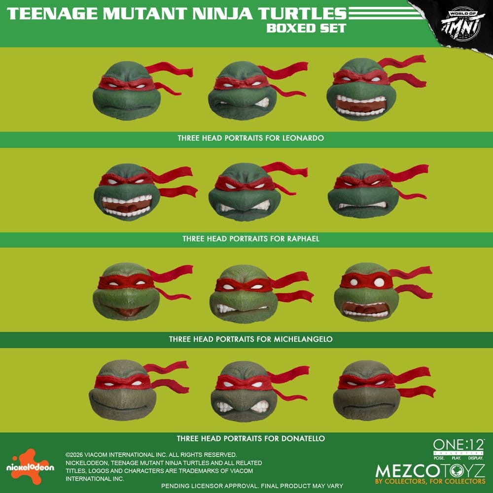 Teenage Mutant Ninja Turtles One:12 Collective Action Figurr 1/12 Boxed Set 17 cm
