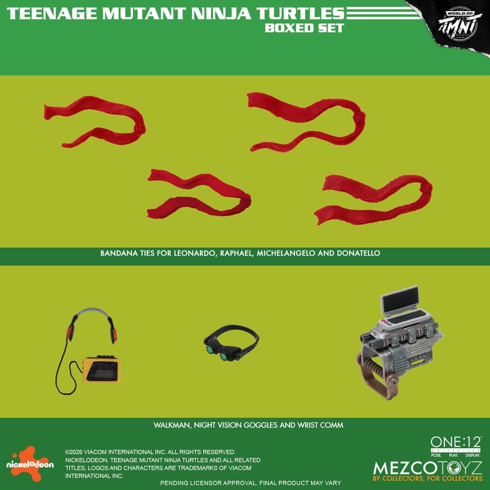 Teenage Mutant Ninja Turtles One:12 Collective Actionfigurset 1/12 i låda, 17 cm