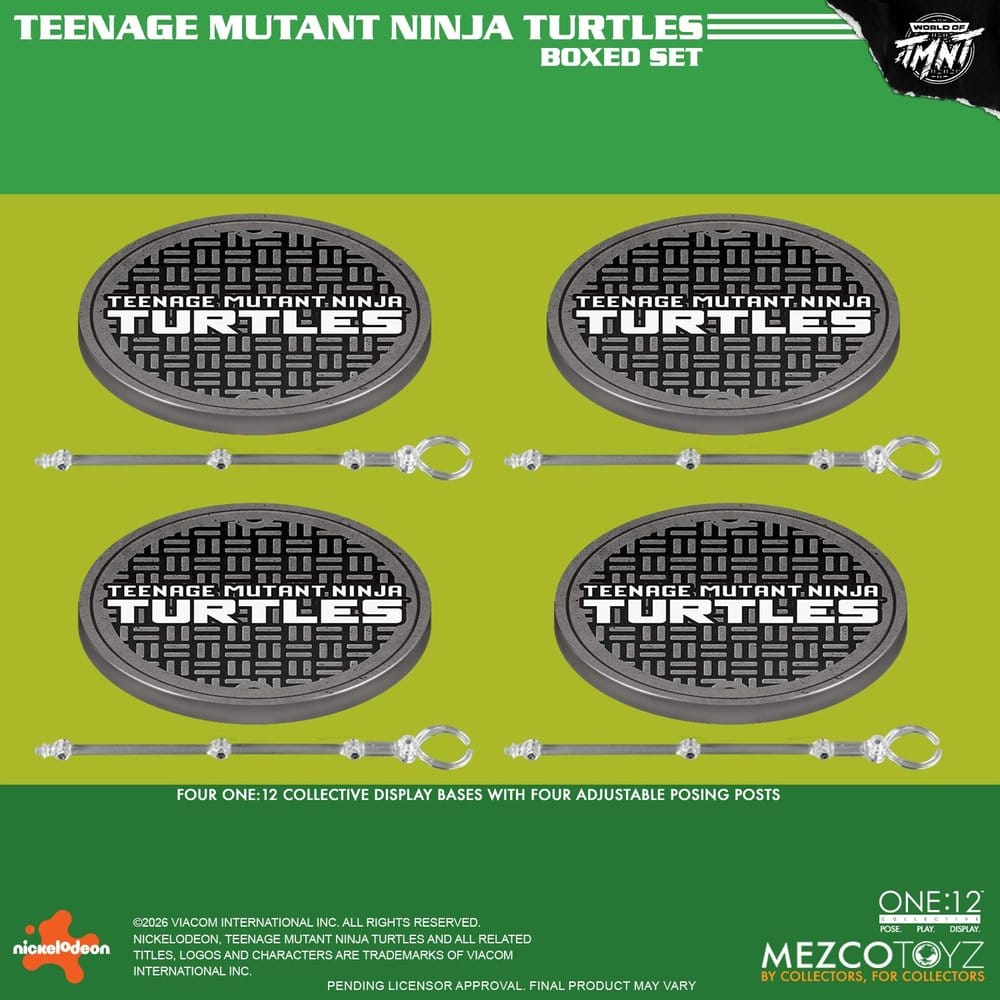 Teenage Mutant Ninja Turtles One:12 Collective Actionfigurset 1/12 i låda, 17 cm