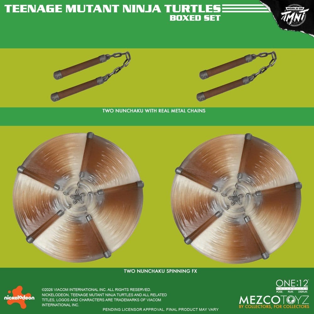 Teenage Mutant Ninja Turtles One:12 Collective Actionfigurset 1/12 i låda, 17 cm