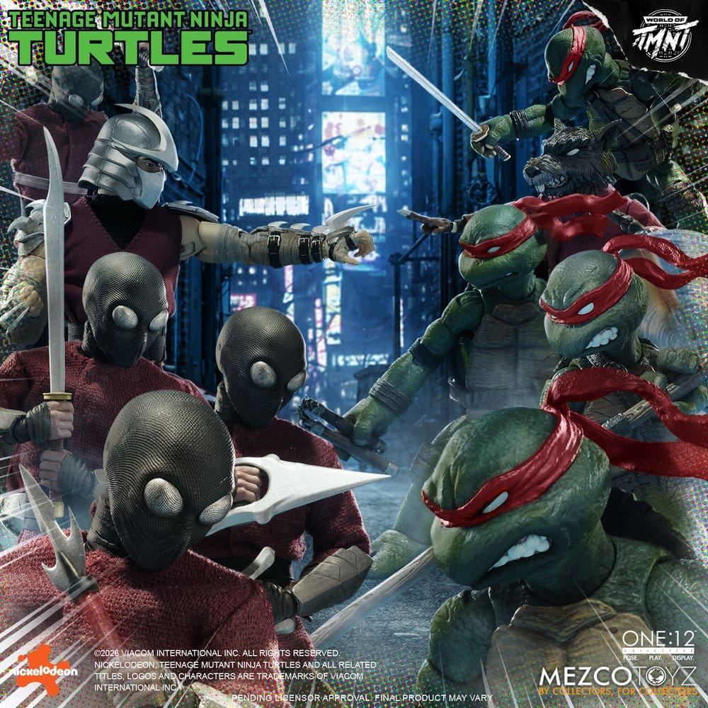 Teenage Mutant Ninja Turtles One:12 Collective Actionfigurset 1/12 i låda, 17 cm