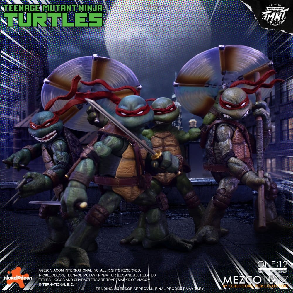 Teenage Mutant Ninja Turtles One:12 Collective Actionfigurset 1/12 i låda, 17 cm