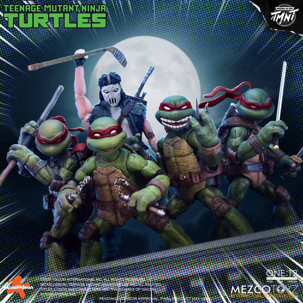 Teenage Mutant Ninja Turtles One:12 Collective Actionfigurset 1/12 i låda, 17 cm