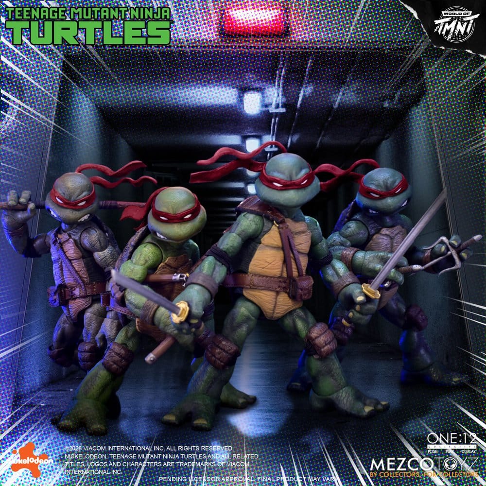 Teenage Mutant Ninja Turtles One:12 Collective Actionfigurset 1/12 i låda, 17 cm