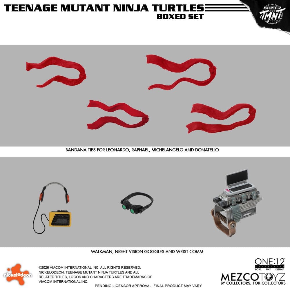 Teenage Mutant Ninja Turtles One:12 Collective Actionfigurset 1/12 i låda, 17 cm