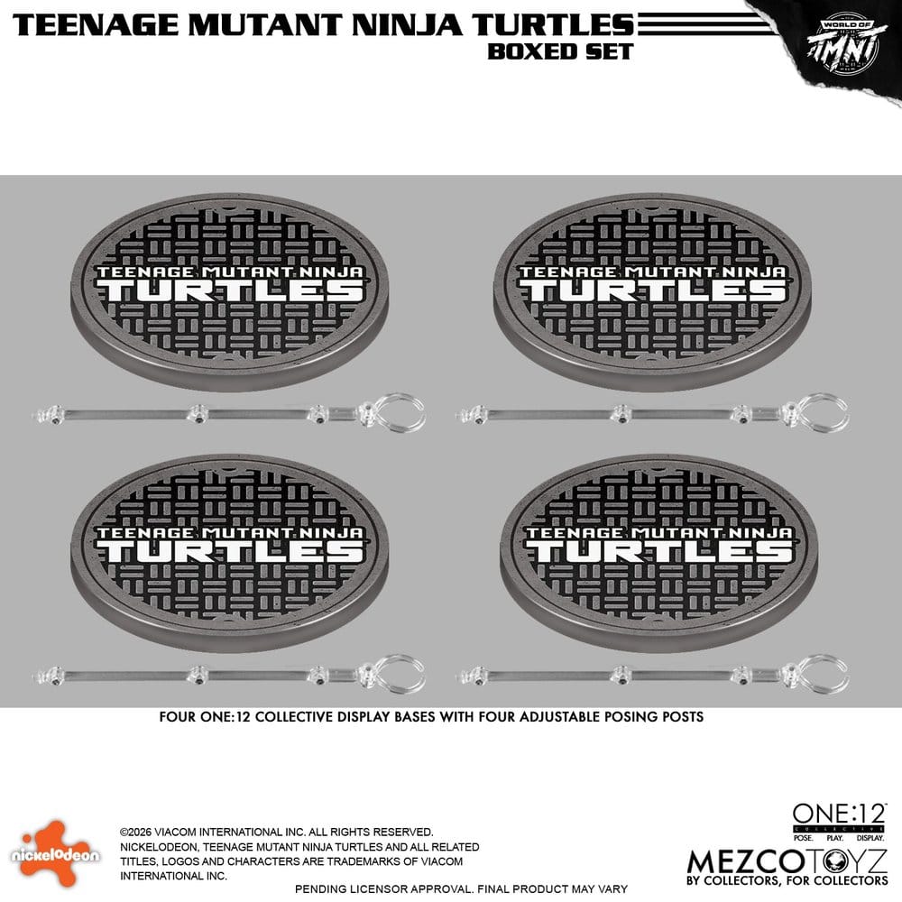 Teenage Mutant Ninja Turtles One:12 Collective Actionfigurset 1/12 i låda, 17 cm