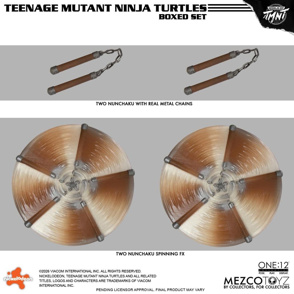 Teenage Mutant Ninja Turtles One:12 Collective Actionfigurset 1/12 i låda, 17 cm