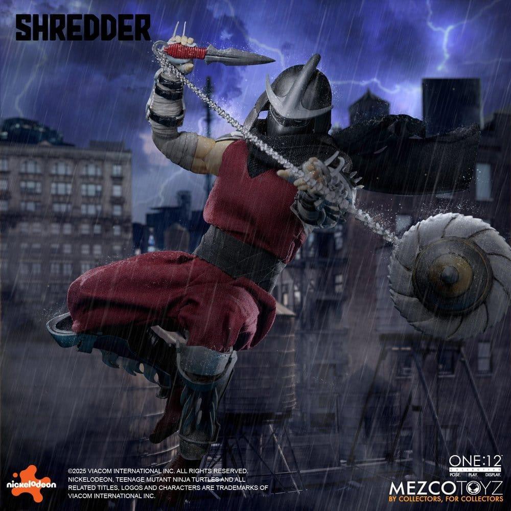 Teenage Mutant Ninja Turtles Figur 1/12 Shredder 17 cm Mezco Toys