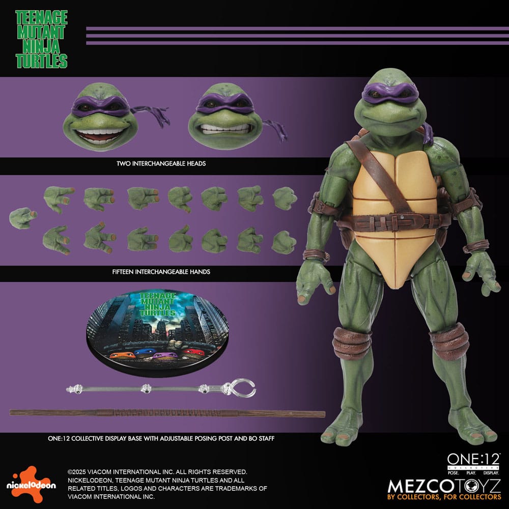 Teenage Mutant Ninja Turtles Figurer boxset 1/12 Teenage Mutant Ninja Turtles (1990 Film) 15 cm Mezco Toys