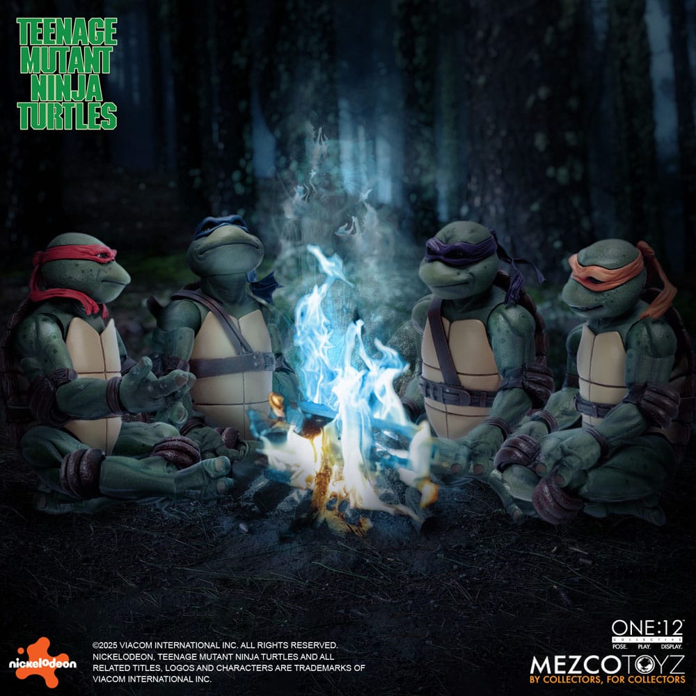 Teenage Mutant Ninja Turtles Figurer boxset 1/12 Teenage Mutant Ninja Turtles (1990 Film) 15 cm Mezco Toys