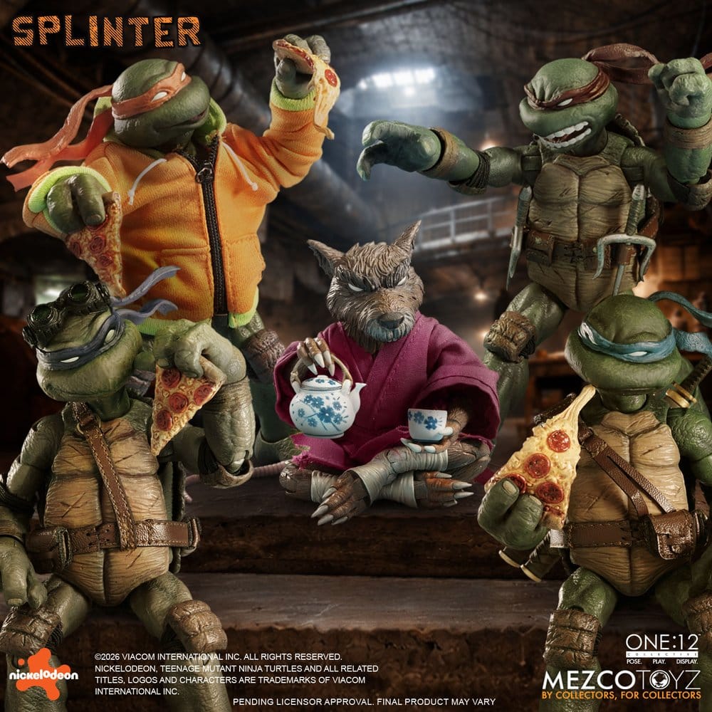 Teenage Mutant Ninja Turtles One:12 Collective Action Figur 1/12 Splinter 17 cm