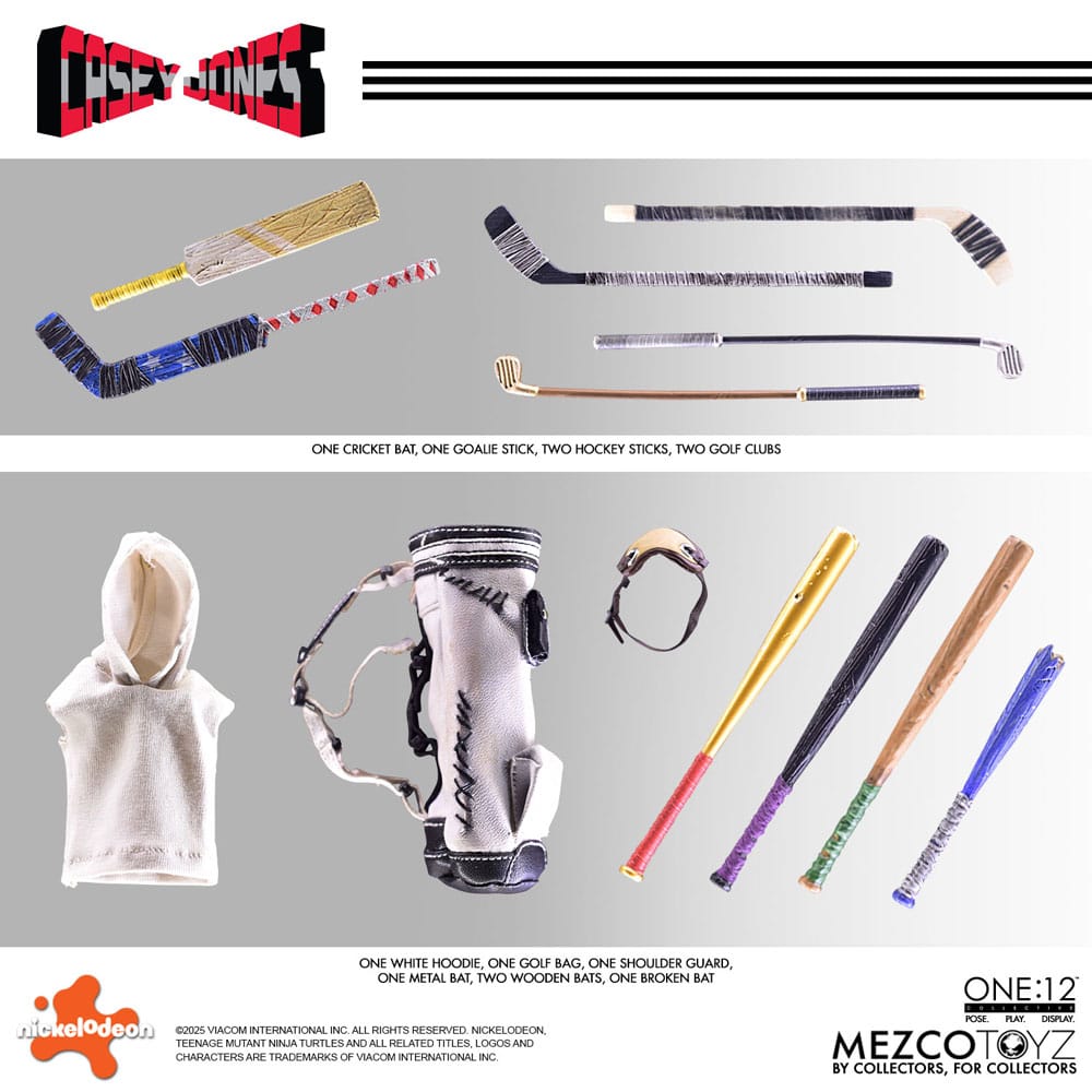 Teenage Mutant Ninja Turtles Figur 1/12 Casey Jones 17 cm Mezco Toys
