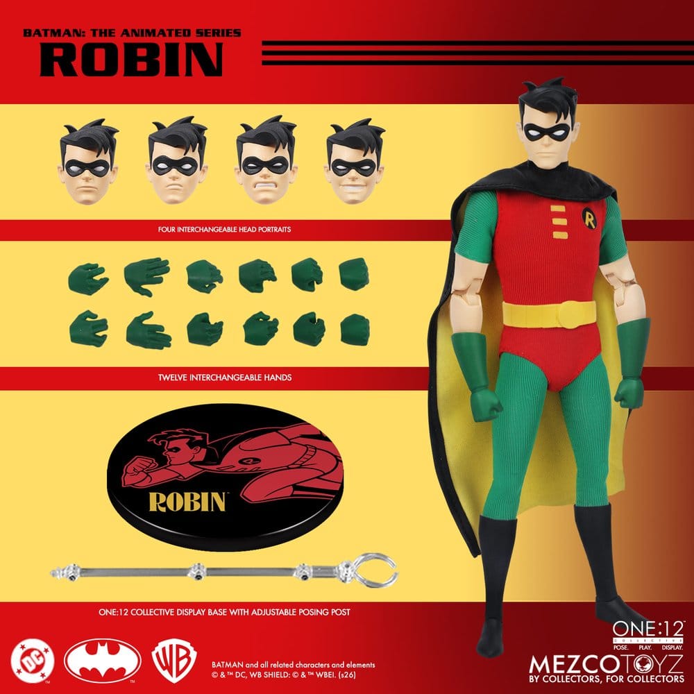 Batman: Den Animerade Serien One:12 Collective Action Figur 1/12 Robin 17 cm
