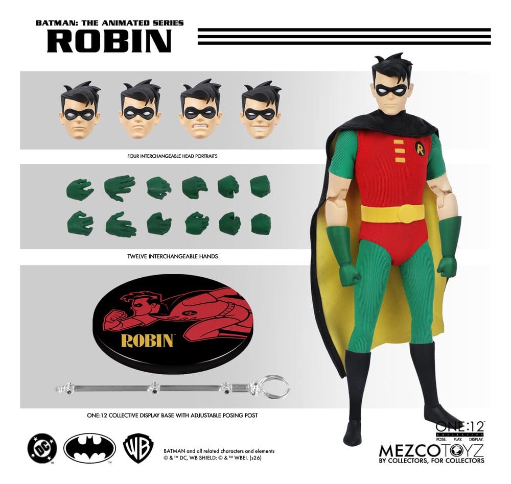 Batman: Den Animerade Serien One:12 Collective Action Figur 1/12 Robin 17 cm