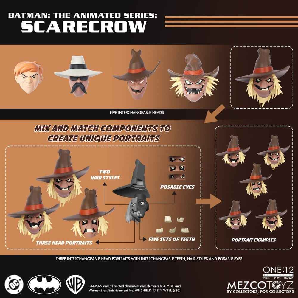 Batman: The Animated Series One:12 Collective Action Figur Skräcken 17 cm