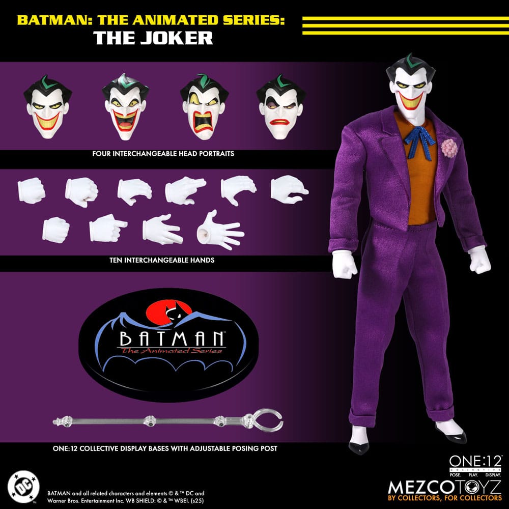 Batman: The Animated Series Action Figur 1/12 The Joker 17 cm Mezco Toys