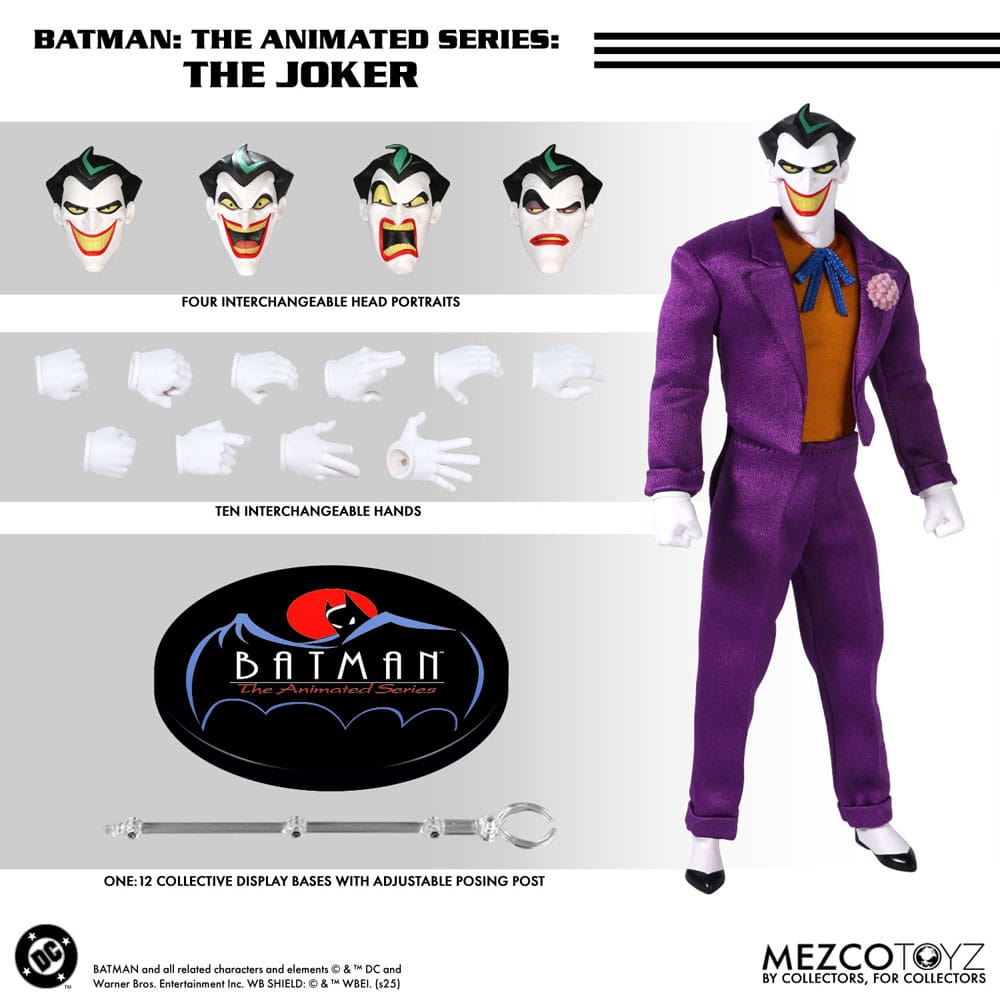 Batman: The Animated Series Action Figur 1/12 The Joker 17 cm Mezco Toys