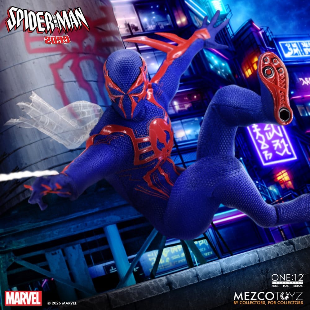 Marvel Comics One:12 Collective Action Figur 1/12 Spider-Man 2099, 17 cm