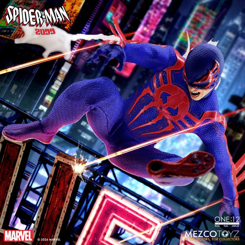 Marvel Comics One:12 Collective Action Figur 1/12 Spider-Man 2099, 17 cm
