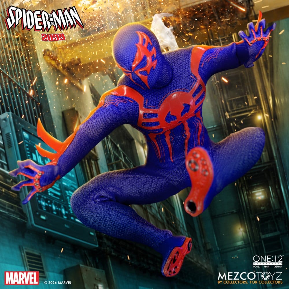 Marvel Comics One:12 Collective Action Figur 1/12 Spider-Man 2099, 17 cm