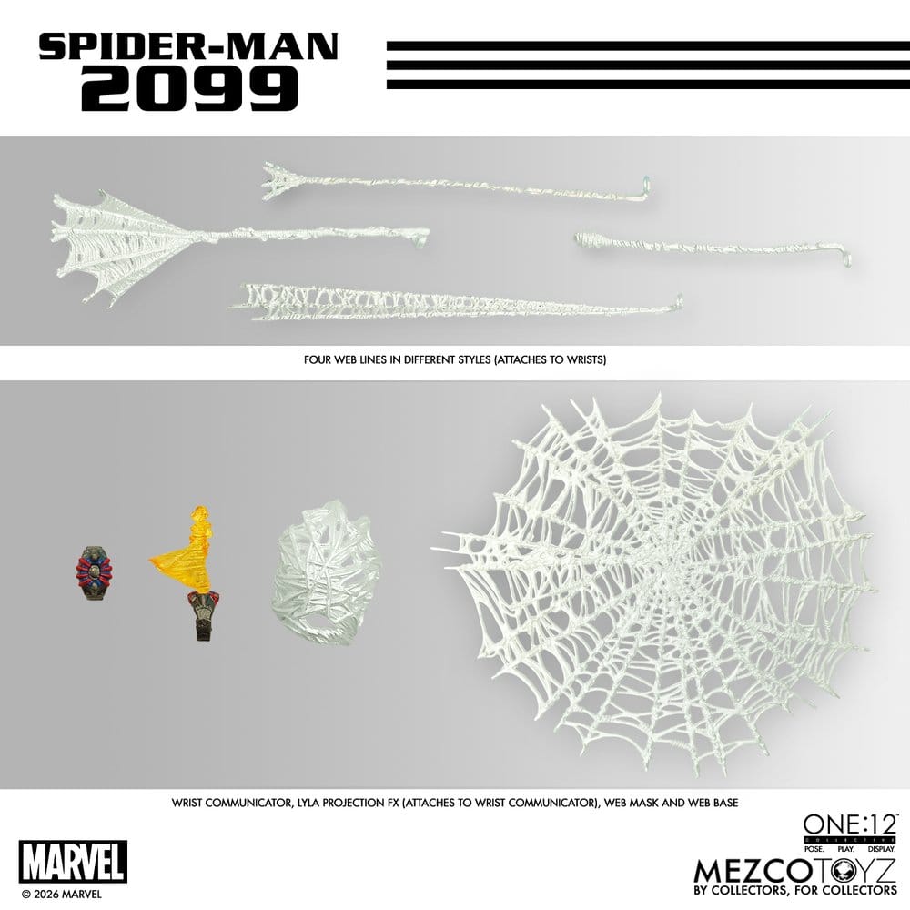 Marvel Comics One:12 Collective Action Figur 1/12 Spider-Man 2099, 17 cm