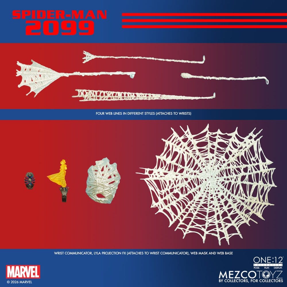 Marvel Comics One:12 Collective Action Figur 1/12 Spider-Man 2099, 17 cm