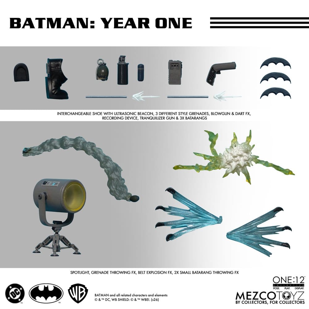 DC Comics Action Figur 1/12 Batman: Year One 17 cm Mezco Toys