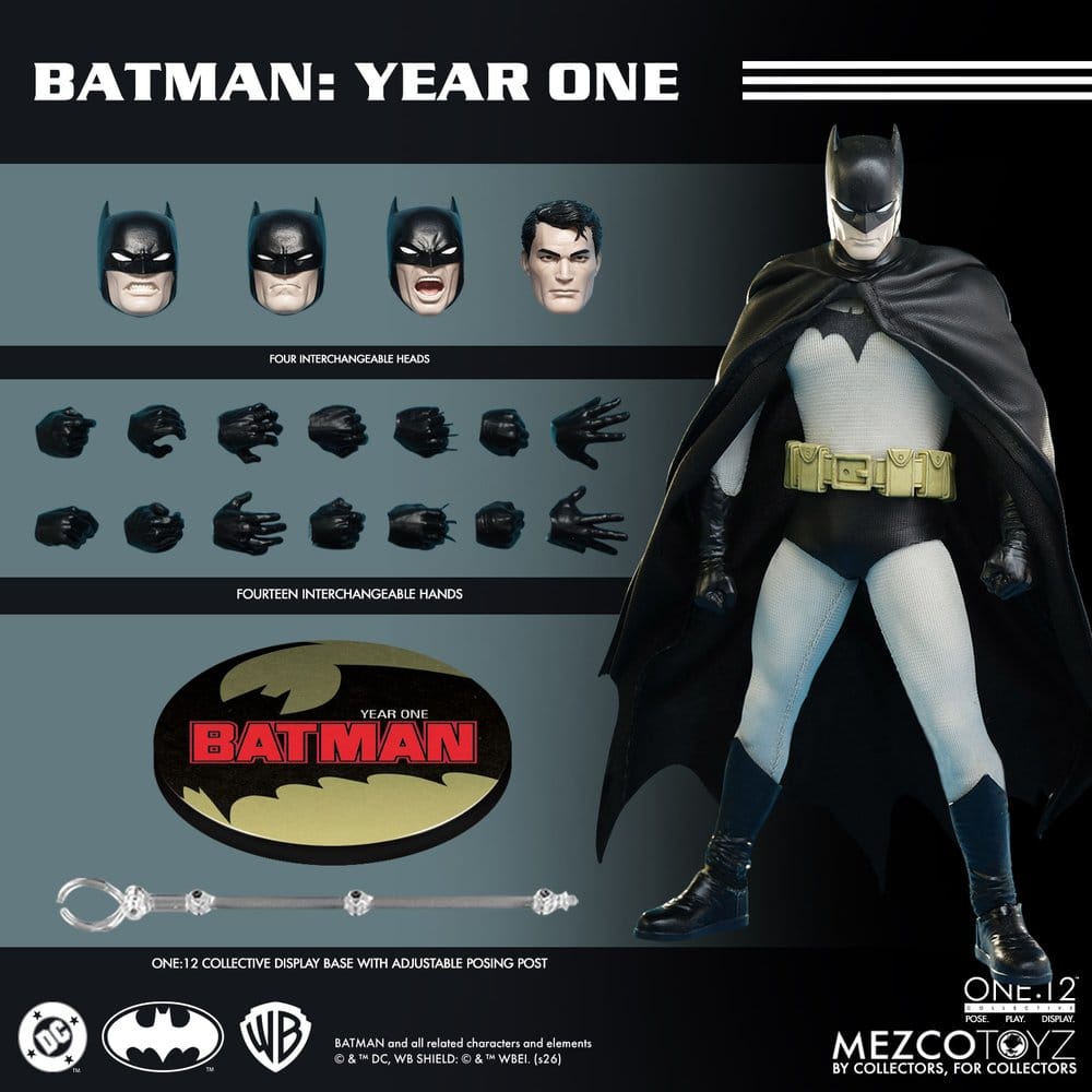 DC Comics Action Figur 1/12 Batman: Year One 17 cm Mezco Toys