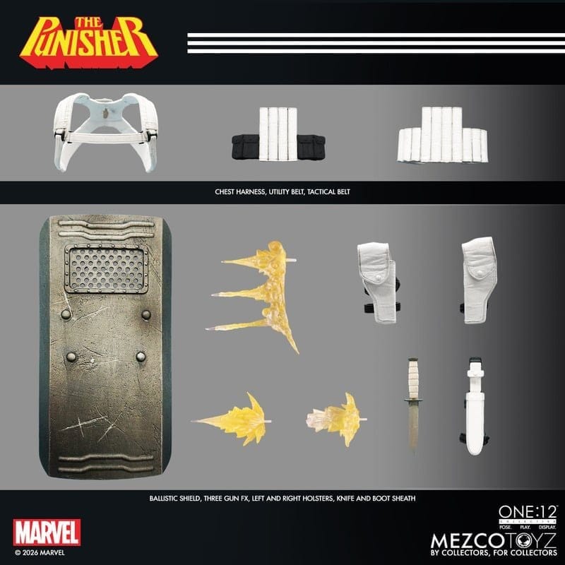 Marvel Comics One:12 Collective Action Figur 1/12 Punisher 17 cm