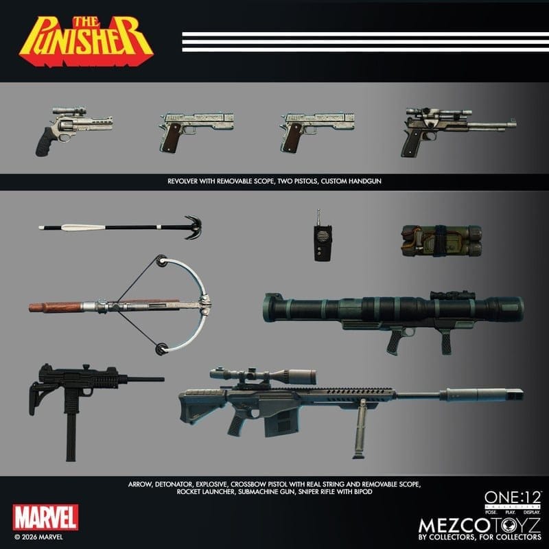 Marvel Comics One:12 Collective Action-figur 1/12 Punisher 17 cm
