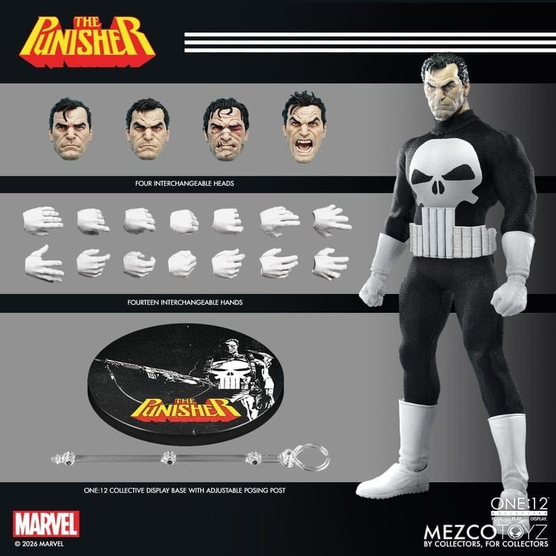 Marvel Comics One:12 Collective Action-figur 1/12 Punisher 17 cm