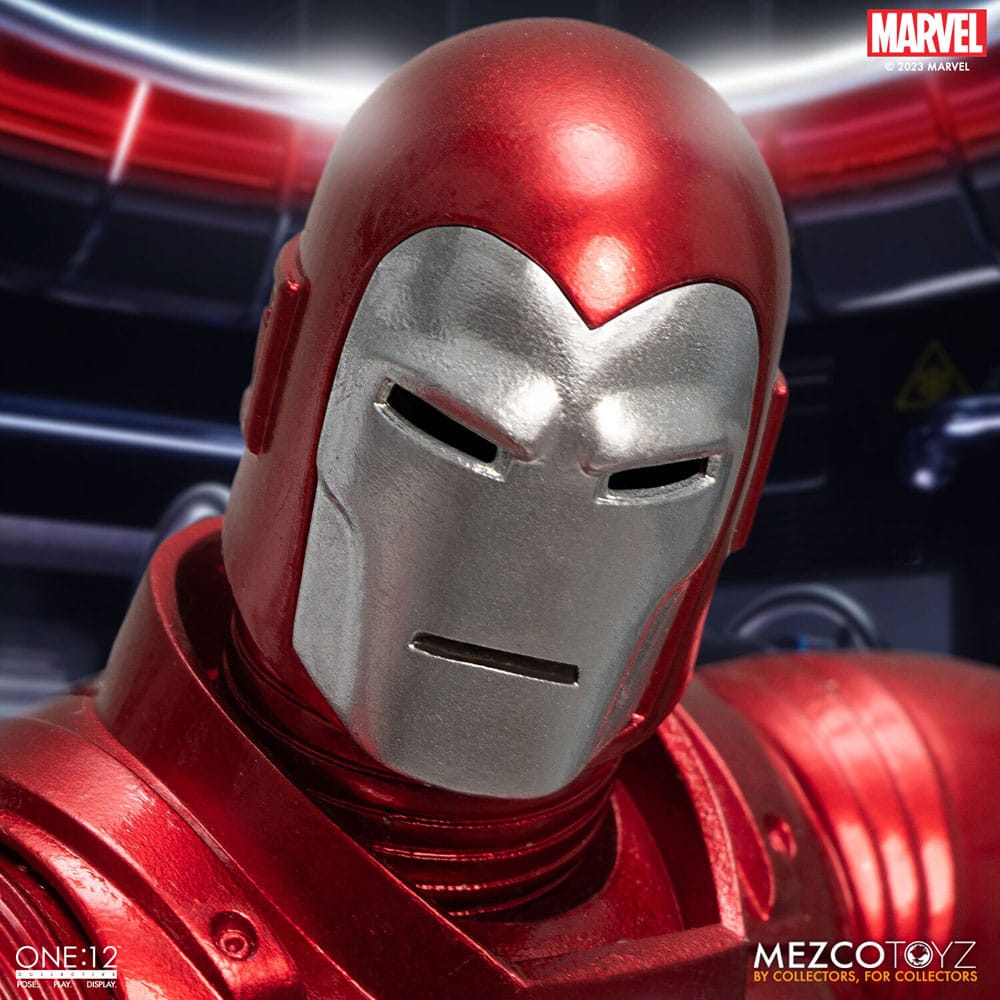 Marvel Action Figur 1/12 Iron Man (Silver Centurion Edition) 16 cm Mezco Toys