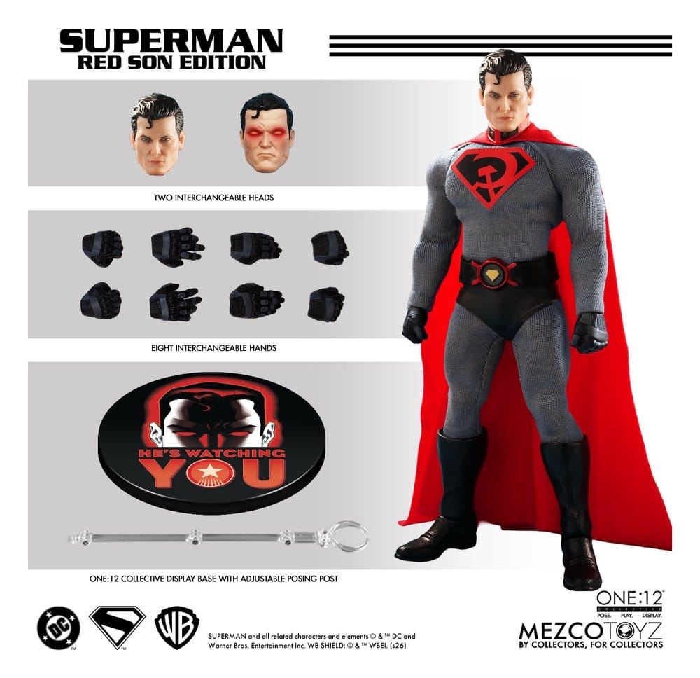 DC Comics One:12 Collective Action Figur 1/12 Superman: Red Son 17 cm