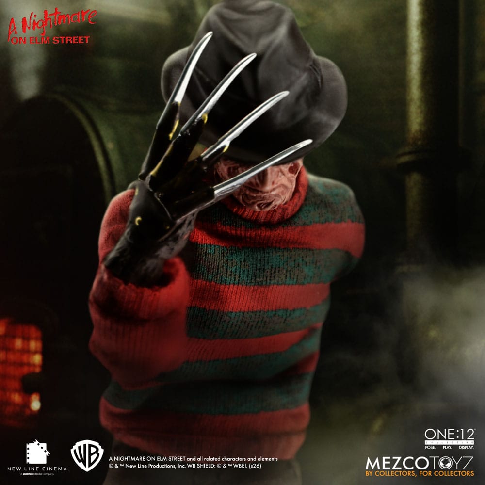 Nightmare On Elm Street Action Figur 1/12 Freddy Krueger 17 cm