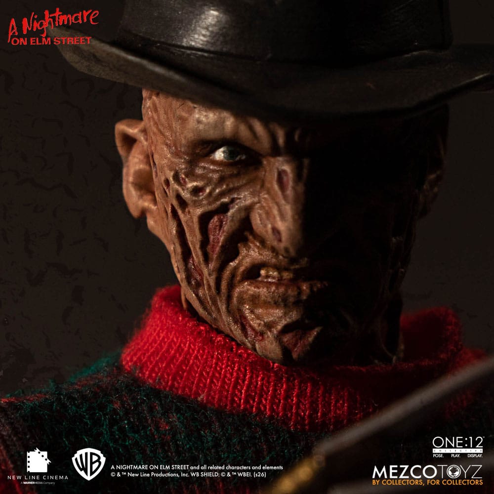 Nattmardröm på Elm Street Actionfigur 1/12 Freddy Krueger 17 cm