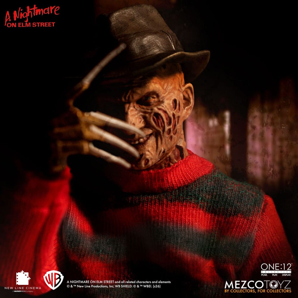Nattmardröm på Elm Street Actionfigur 1/12 Freddy Krueger 17 cm